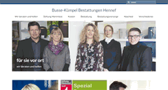 Desktop Screenshot of kuempel-bestattungen.de