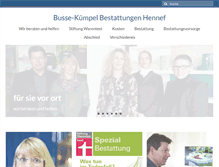 Tablet Screenshot of kuempel-bestattungen.de